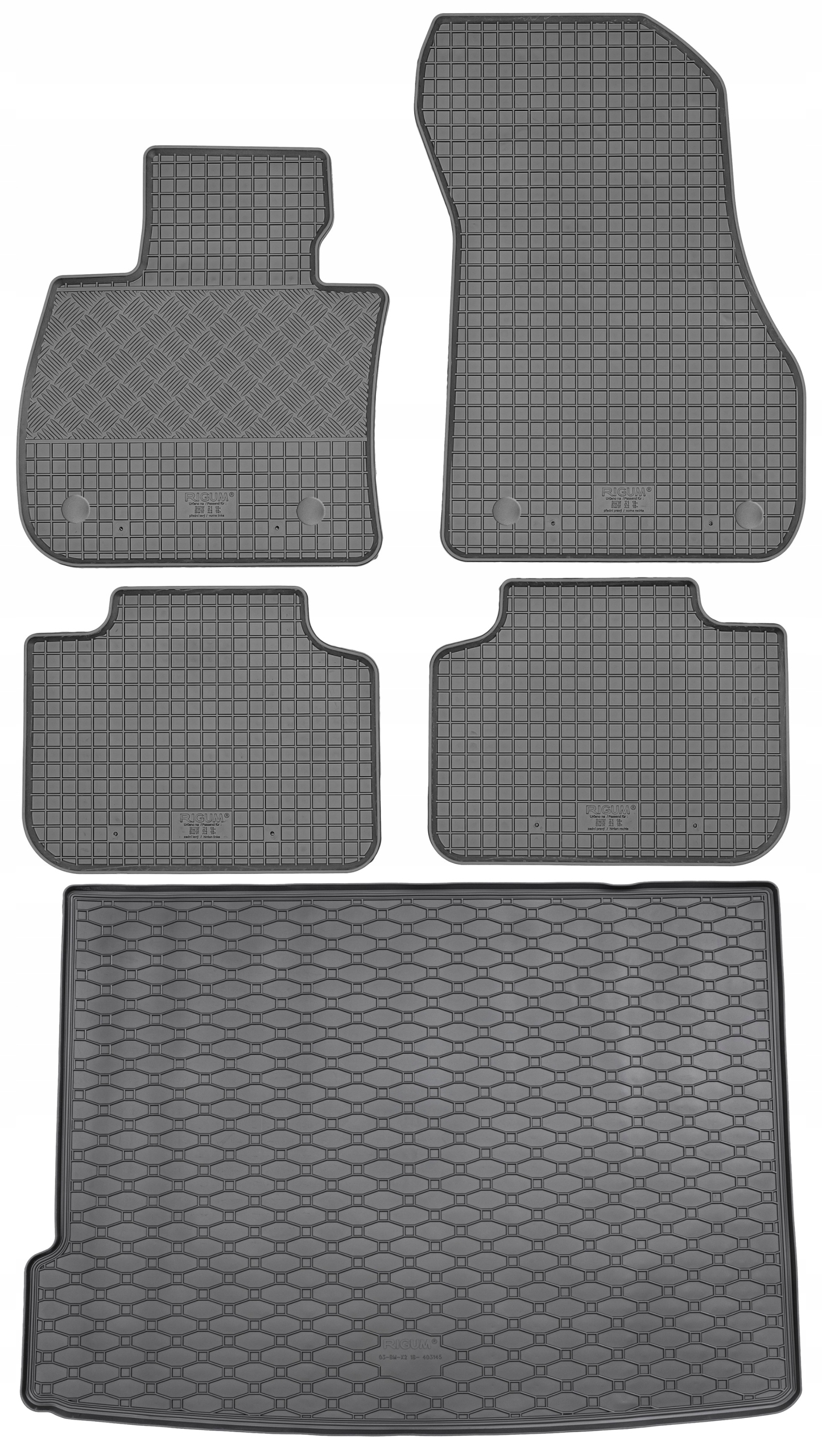 Bmw X2 F39 Suv od roku 03.2018, rohož batožinového priestoru koberčeky