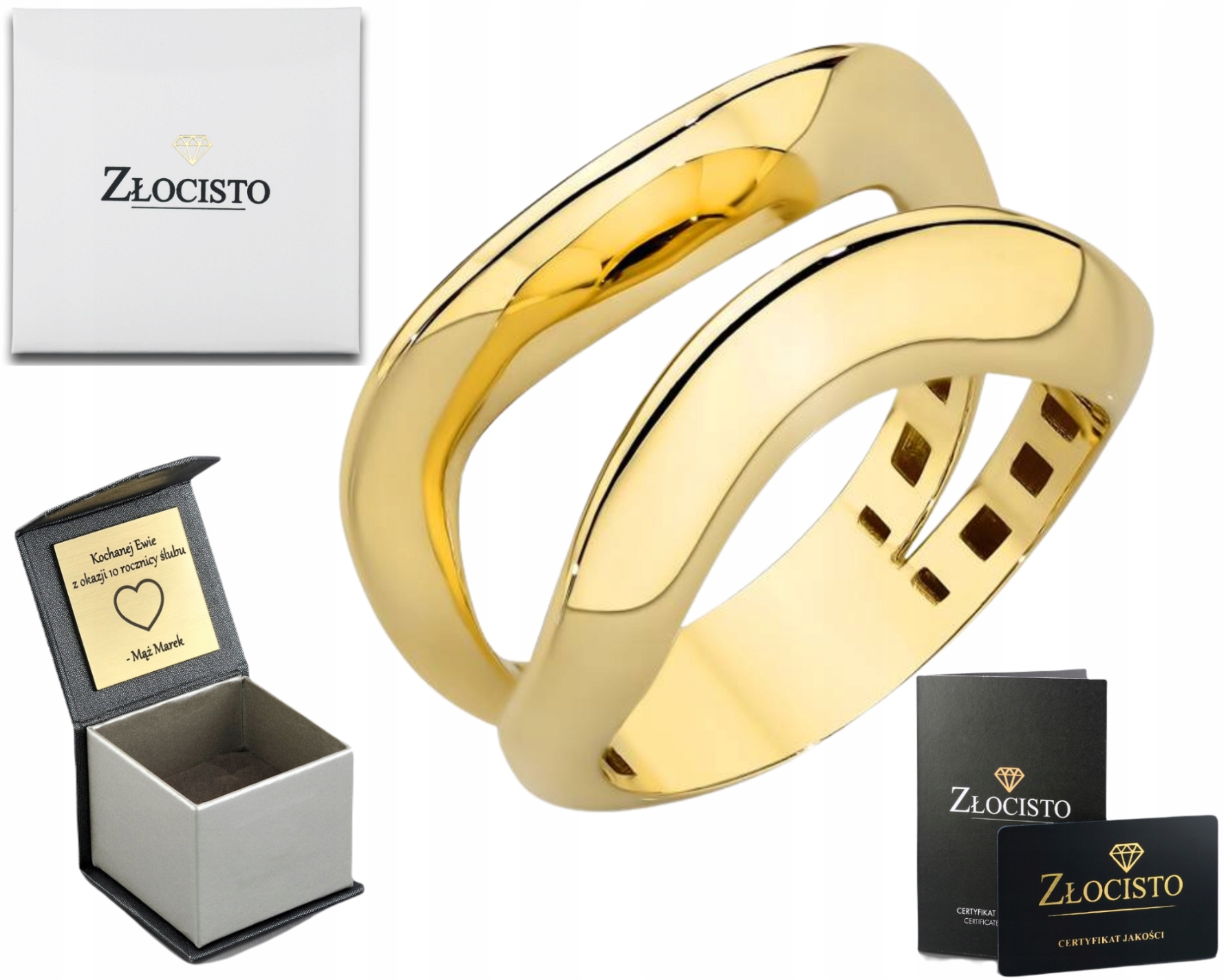 Zlatý Prstýnek Zlato Ryzost 585 14K Dárek Gravírování Gravírování