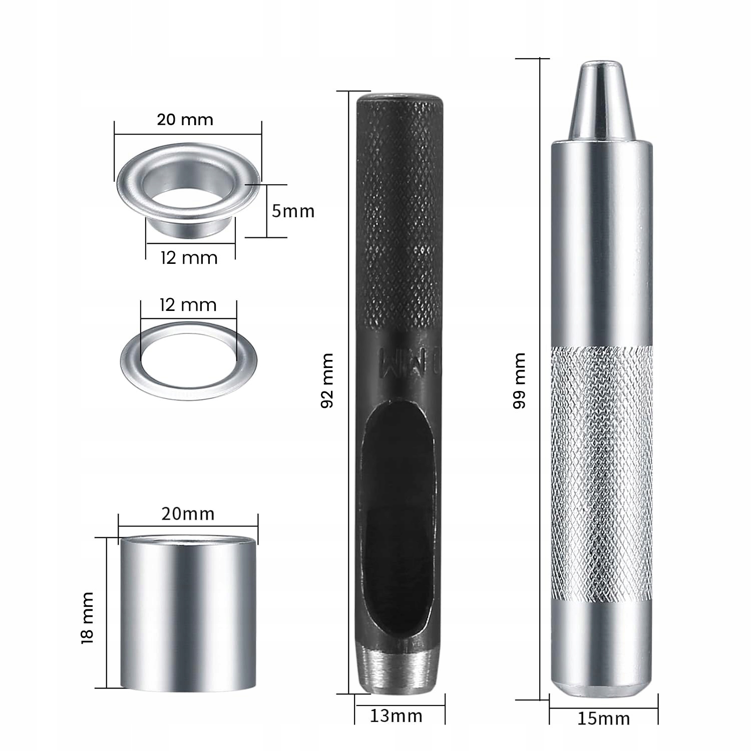 Napownica do oczek Oczkarka OCZKA DO PLANDEK PLANDEKI Z ZAKUWAKIEM ZESTAW EAN (GTIN) 5904555947184