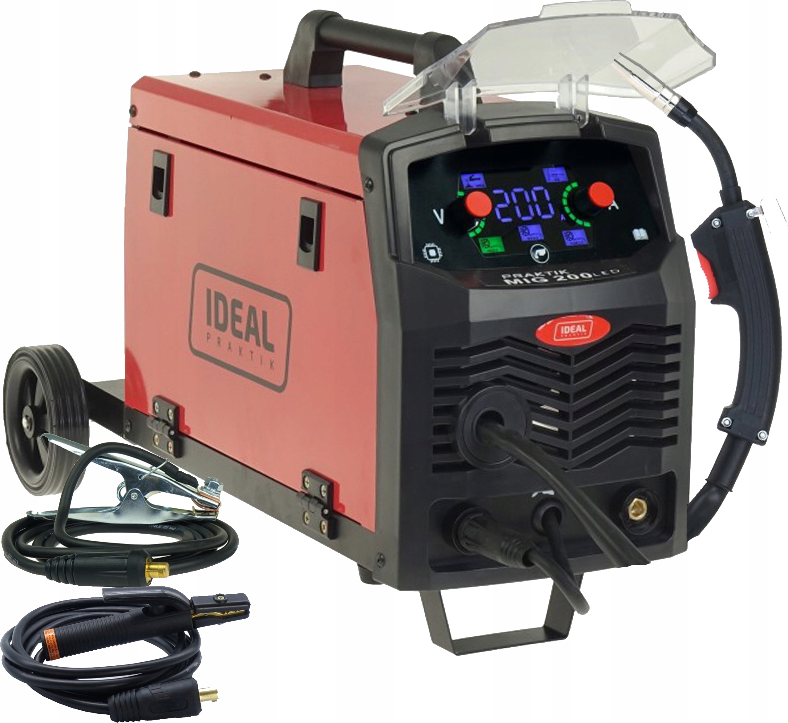 Svařovací Stroj Migomat 200A 60% Mma Praktik Mig 200 Synergic Led Ideal