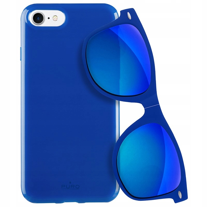 

Puro Pokrowiec Silikon + Okulary do iPhone Se 2020