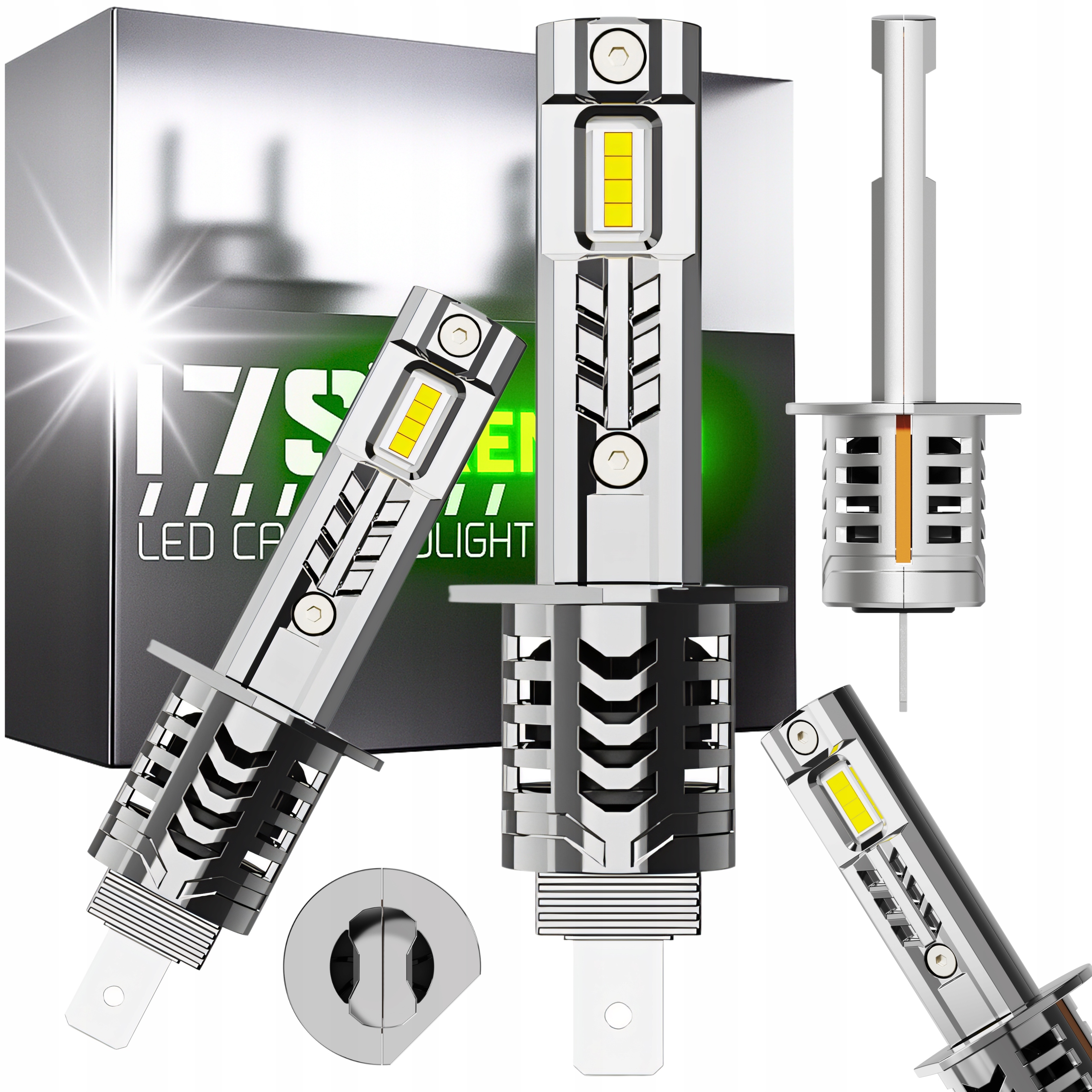 Žárovky H1 Led Canbus Homologace Silné Bílé Světlo Žárovka Wurtex