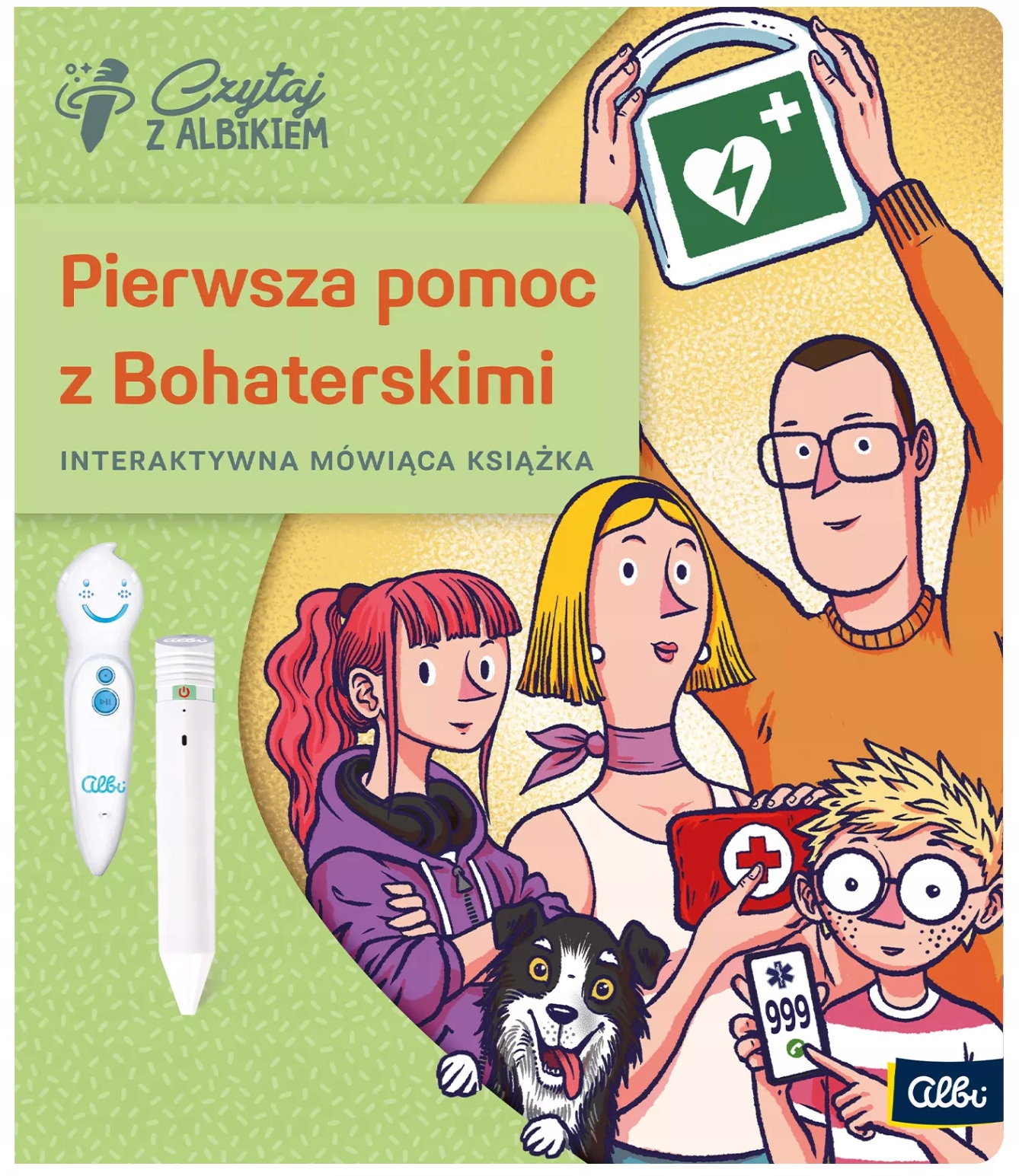 Książka Interaktywna Dla Dzieci Albik Pierwsza Pomoc Z Bohaterskimi