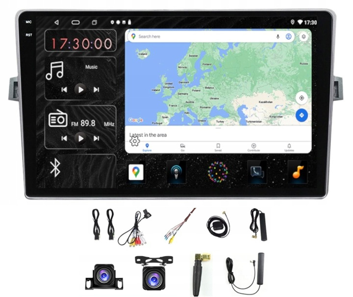 Rádio Navigácia Carplay Gps Android Toyota Verso 2009-2018 64GB Sim