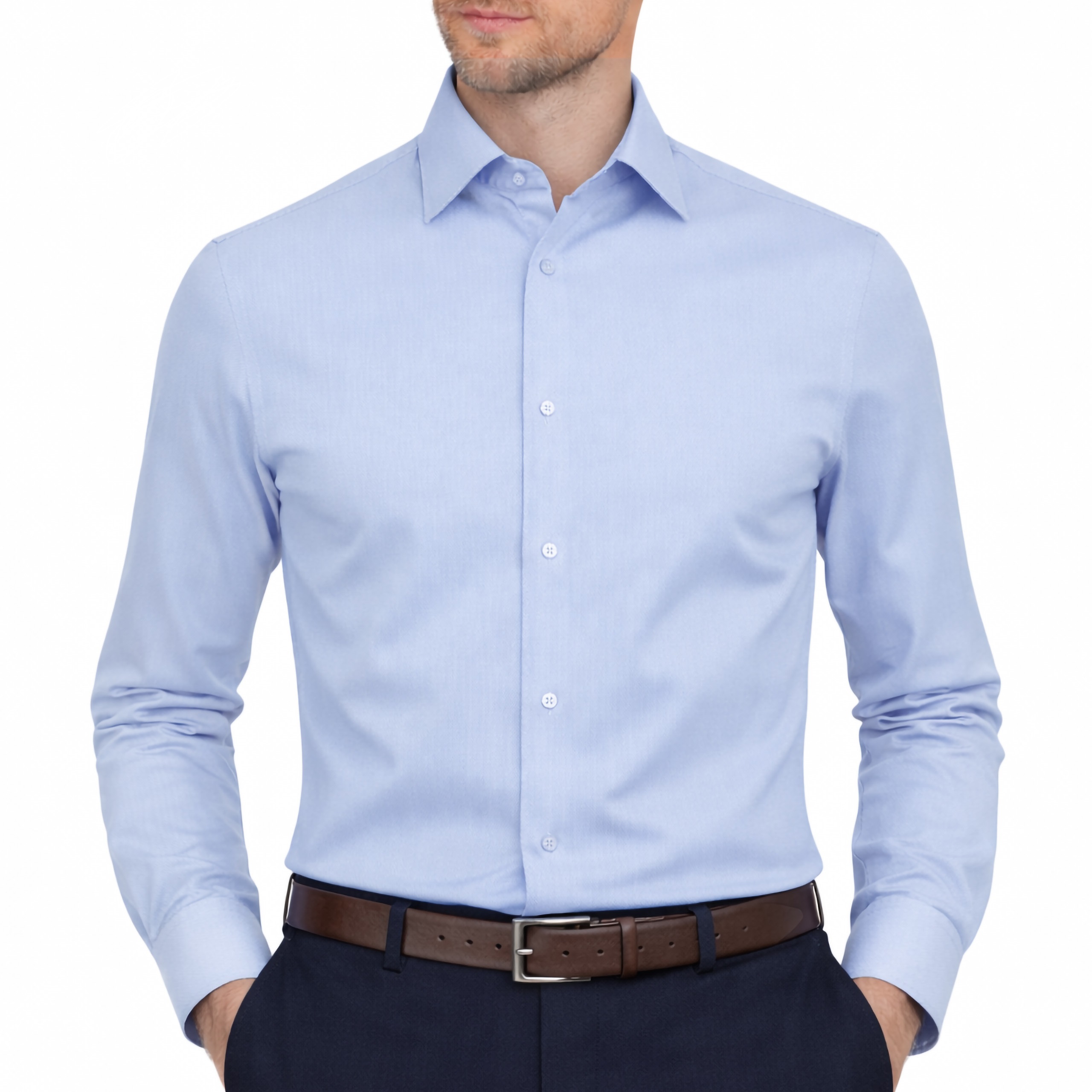 Koszula męska Błękitna Victorio rozmiar Regular XL wizytowa Twill