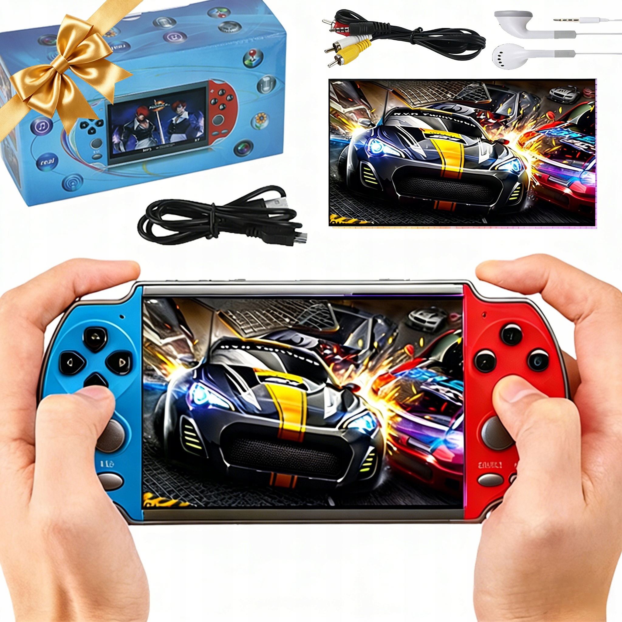 Přenosná Herní Konzola Mini 4.3 Palce 8 Gb Baterie 1000 Mah Cestování Dárek