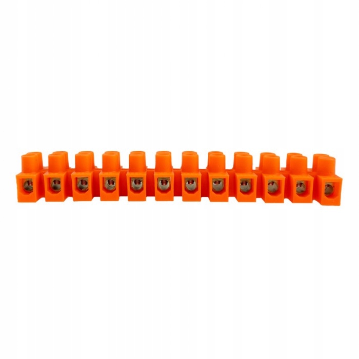 Złączka zaciskowa 12-torowa 25mm pomarańczowa