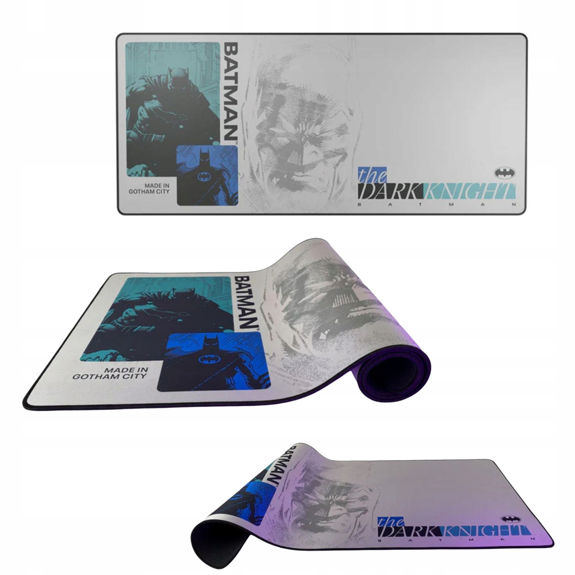 Podkładka gamingowa na biurko dla gracza Batman 90x40 cm 4mm Duża XXL