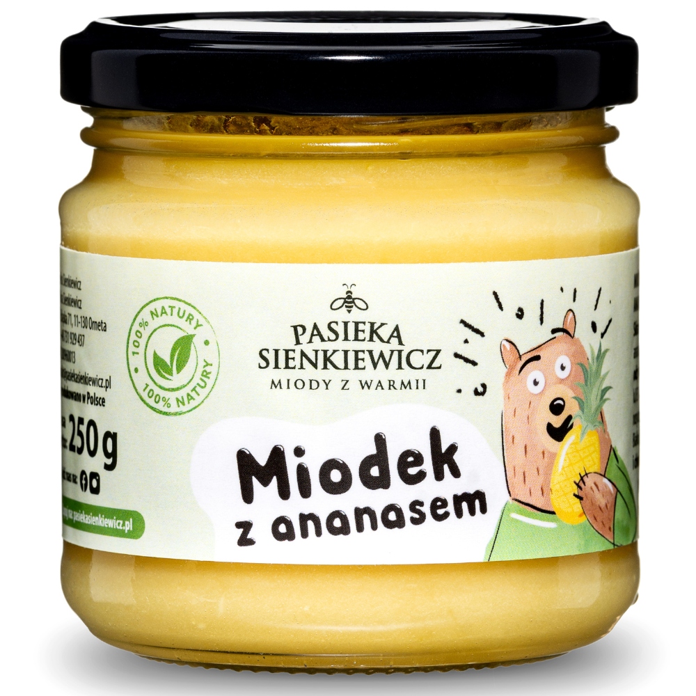 Levně 3x pasieka sienkiewicz Miodek S Ananasem 250G