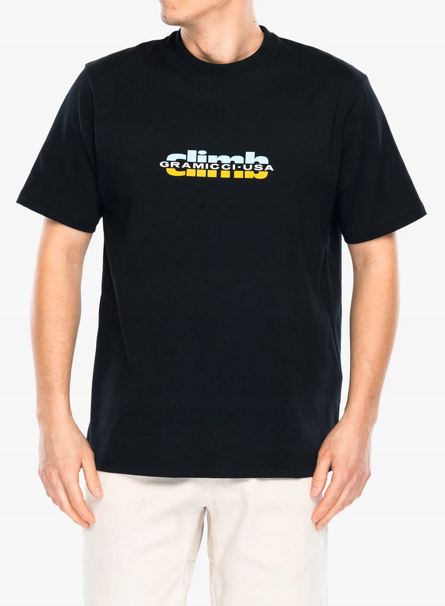 Bavlněné tričko Gramicci Climb Tee vintage černá XL
