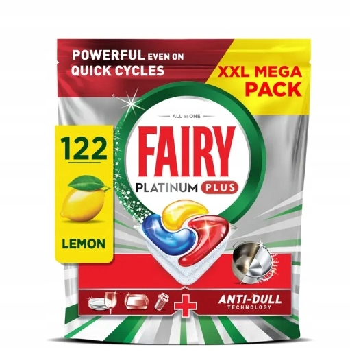 Fairy Platinum Plus Lemon Kapsułki Do Zmywarki 122SZT