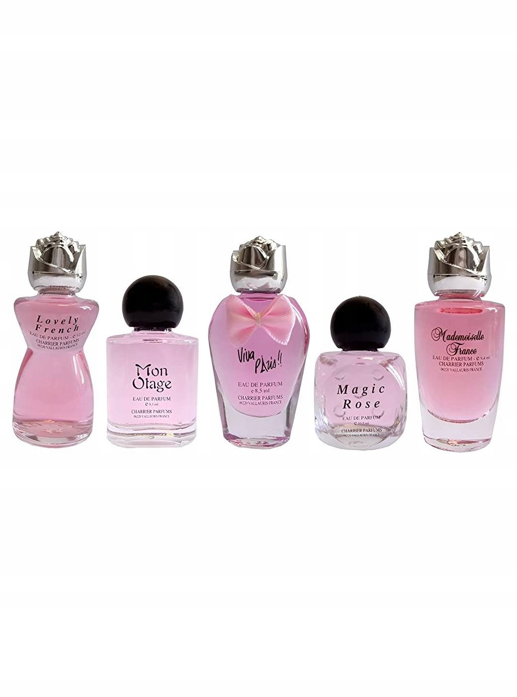 Zestaw 5 wód perfumowanych Edp 49,7 ml Charrier Parfums Collection Fashion