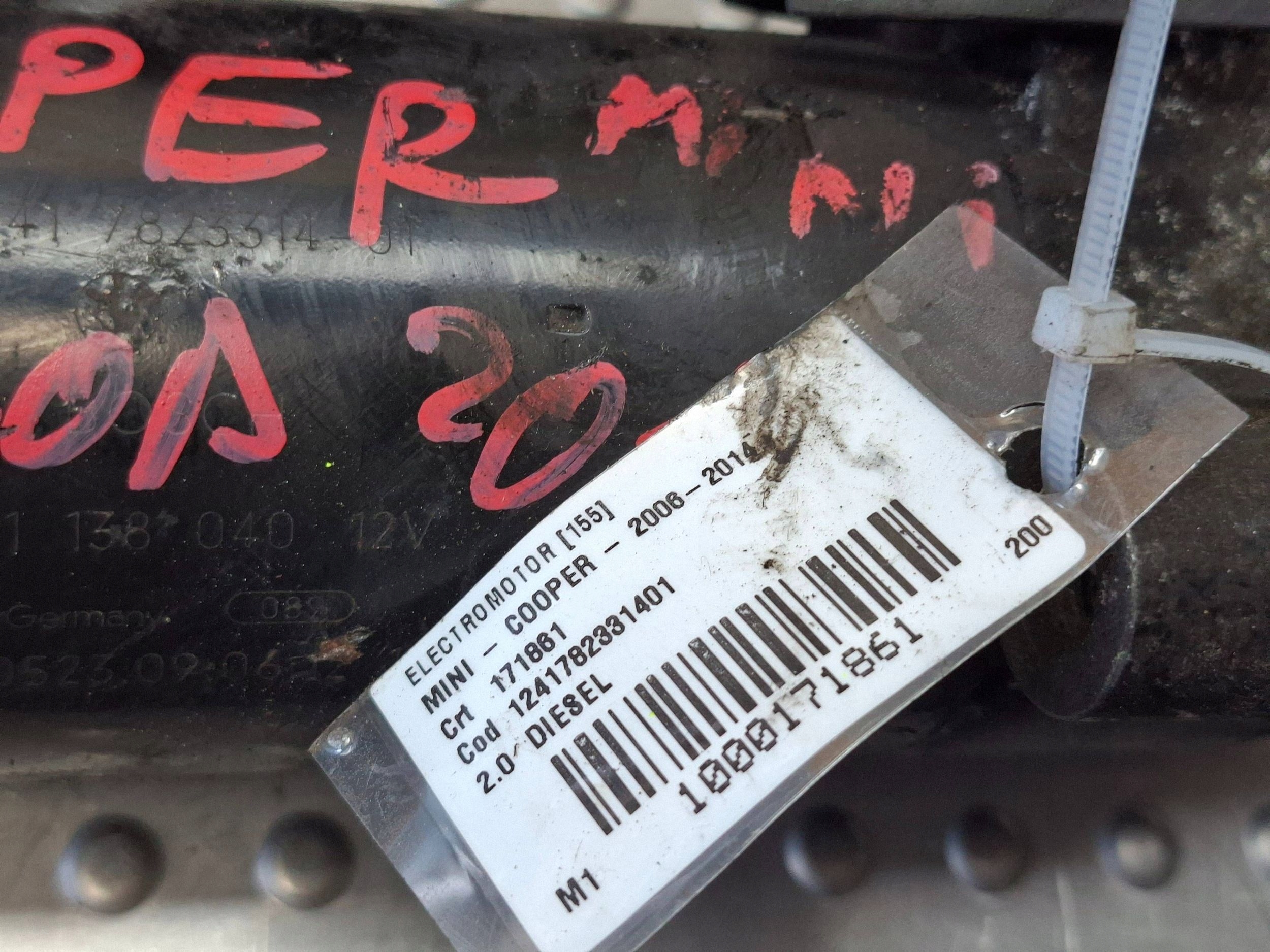 starter MINI COOPER R56 R55 R60 06- 2.0 D 0001138040