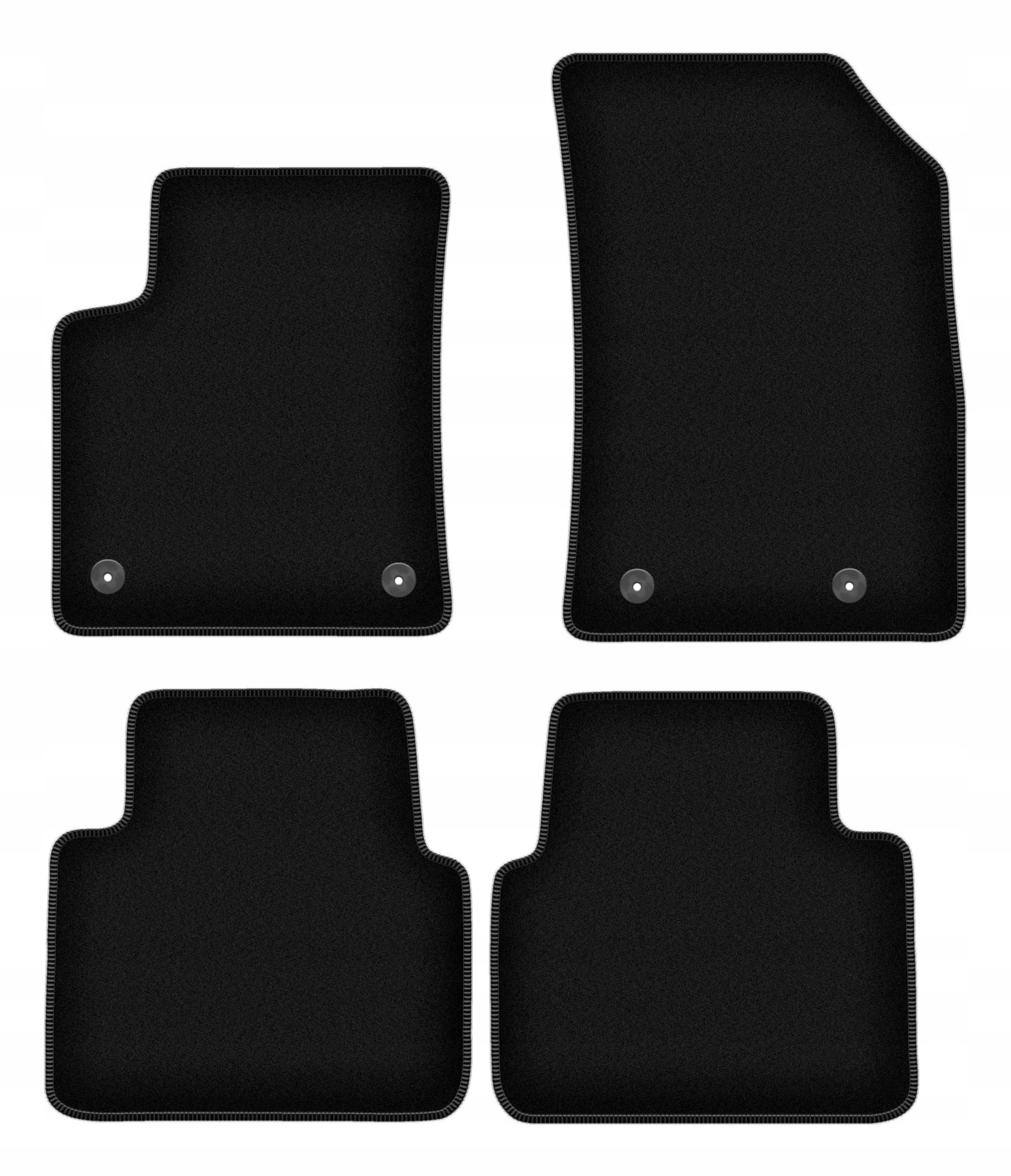 Dywaniki welurowe Basic do: Citroen C3 Aircross II crossover (2017-)