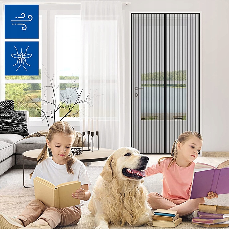 MOSKITIERA MAGNETYCZNA DRZWI 100 x 210/220cm Marka inna