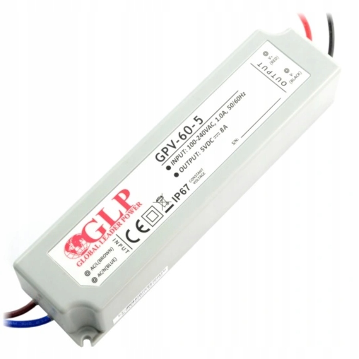 

Zasilacz do Led 40W 8A 5V IP67 Hermetyczny Glp