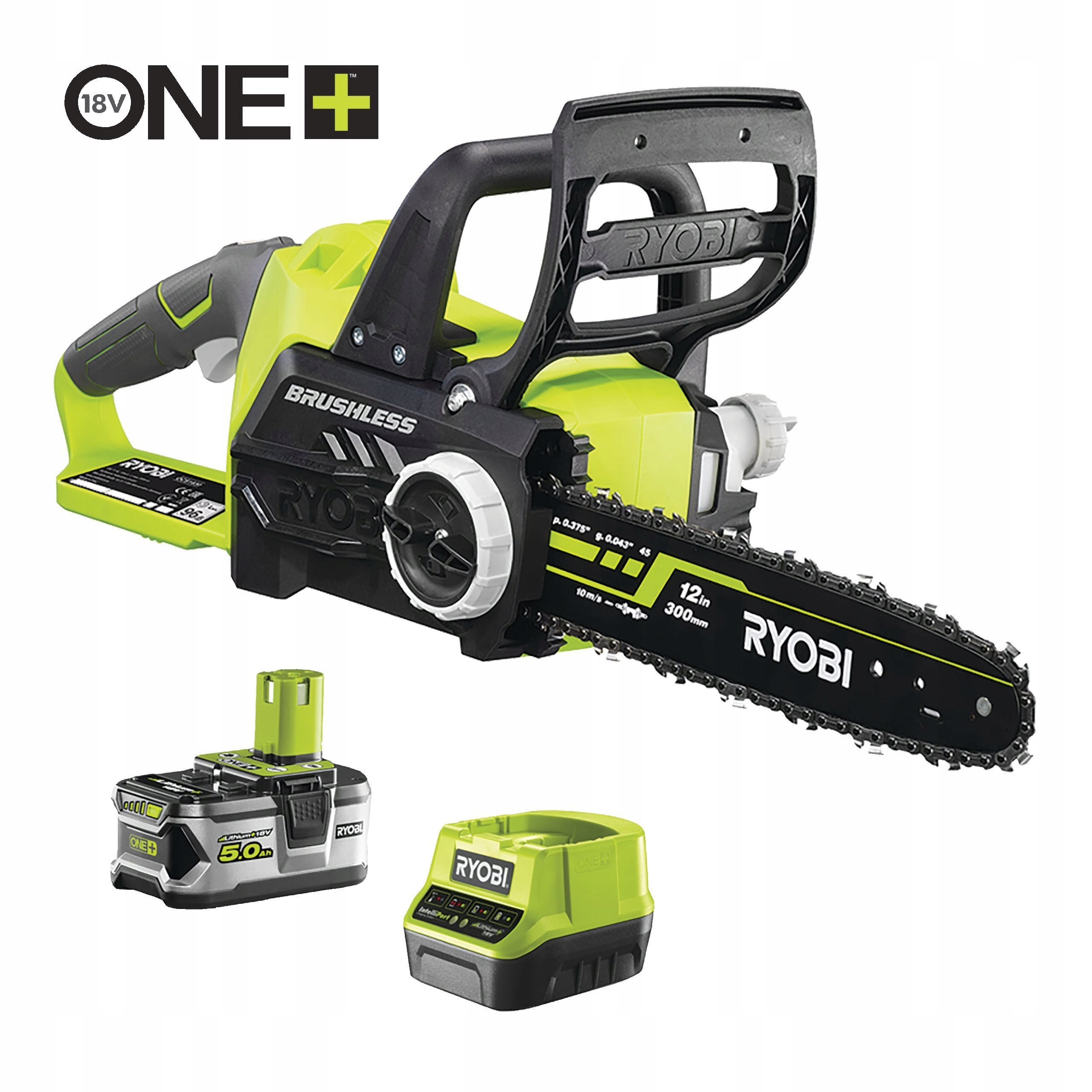 Ryobi RCS18X30-50F 18V Bezuhlíková akumulátorová řetězová pila délka lišty