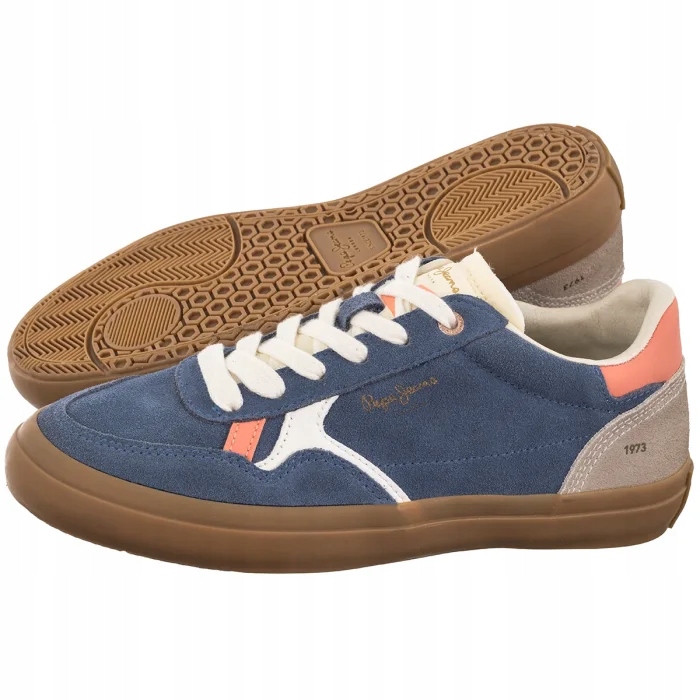 Dámské polobotky Pepe Jeans Travis City W PLS31592 563 Modré