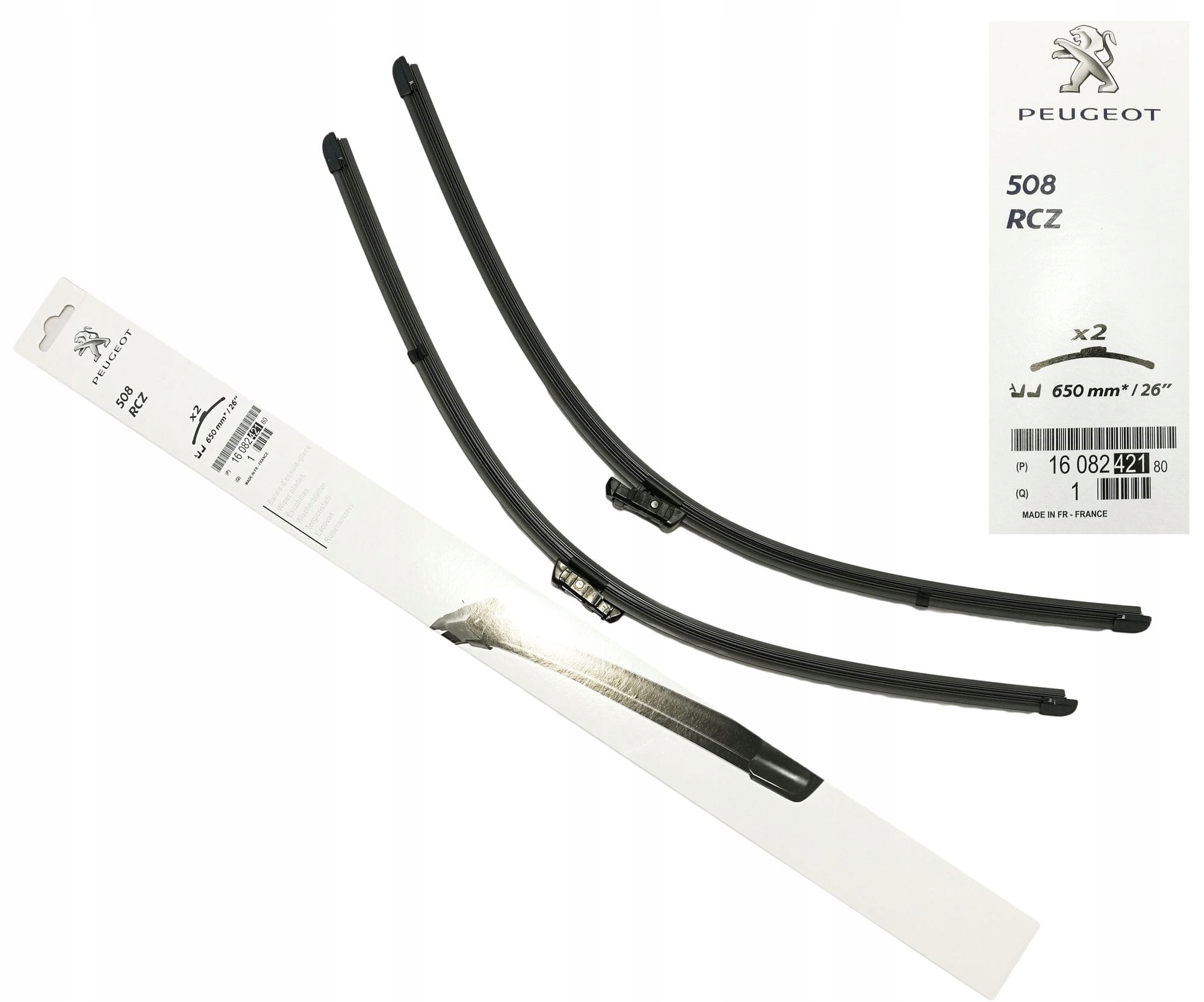 Wycieraczki przód przednie Peugeot 508 Expert Rcz Opel Astra J Oryginał