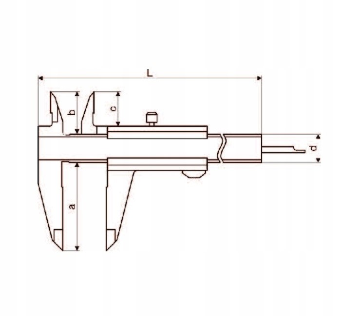 SUWMIARKA ANALOGOWA 200 x 50 MAUb 0.05 MONOBLOK INOX Z GŁĘBOKOŚCIOMIERZEM Rodzaj analogowa
