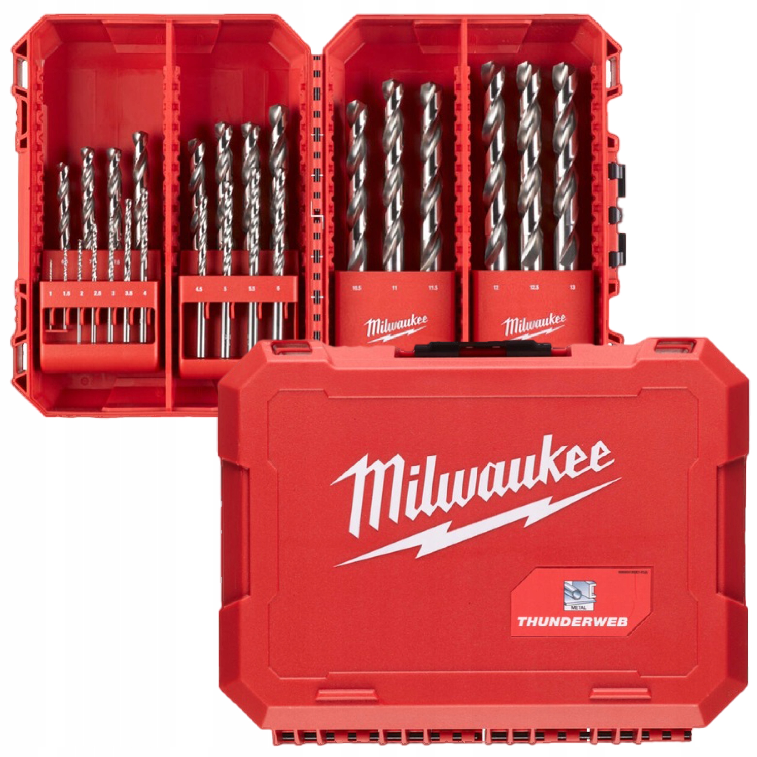 Zestaw Wierteł Wiertła Do Metalu 1 13mm /25szt/ Komplet Milwaukee