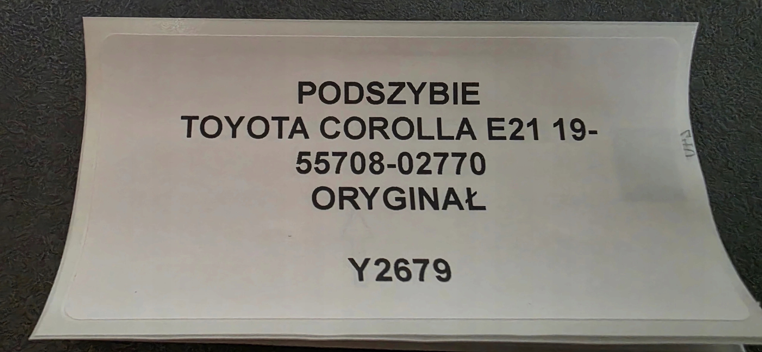 torpedo TOYOTA COROLLA E21 19- original 55708-02770