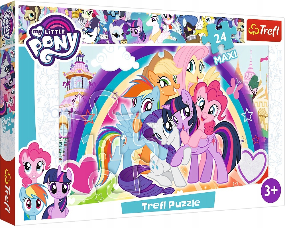 

Puzzle 24MAXI Szcześliwe Kucyki