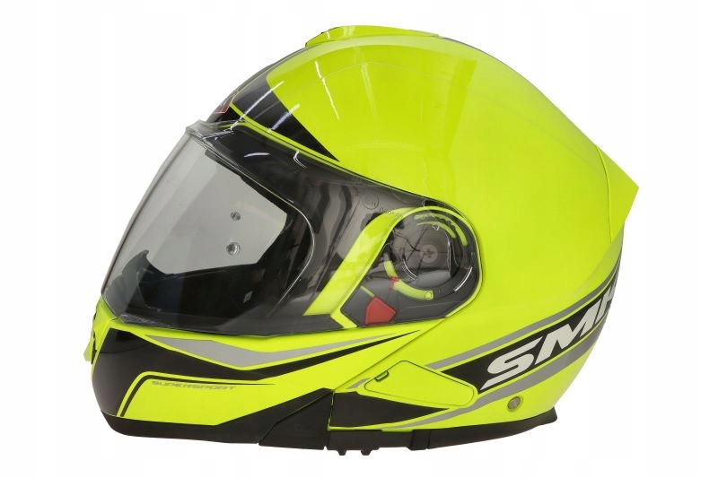 SMK KASK MOTO SZCZĘKOWY GLIDE FLASH VISION XS Obwód głowy 53-54 cm