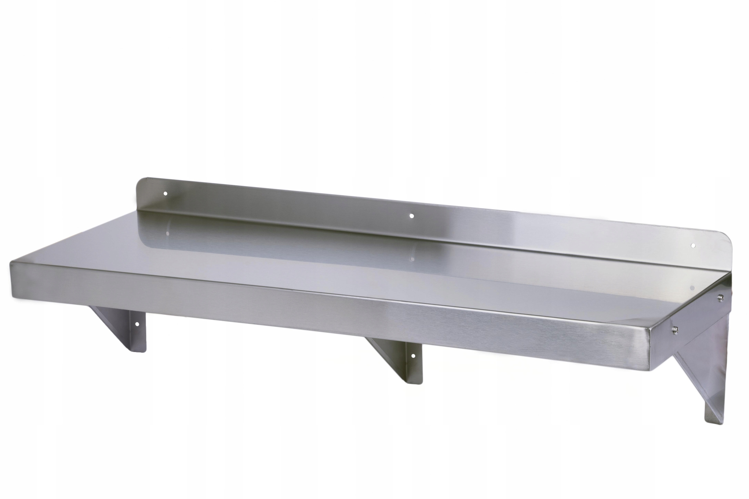 Závěsná Police Do Kuchyně Na Konzolách 120X30X25,4 CM Nerezová Ocel Technic