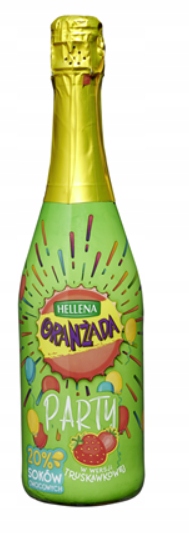 Hellena Oranžová párty s jahodovou příchutí 750 ml 6 kusů