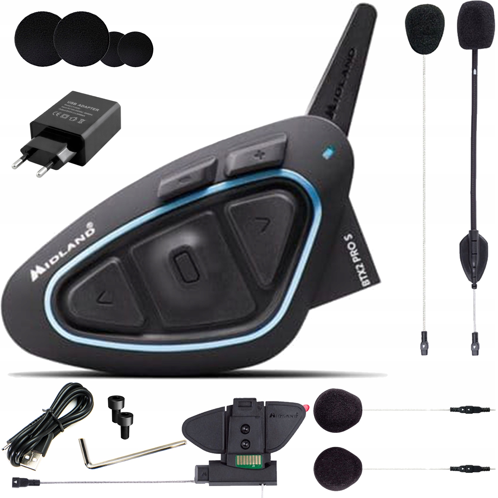 

Midland BTX2 Pro S Lr Hi-Fi Intercom Bluetooth