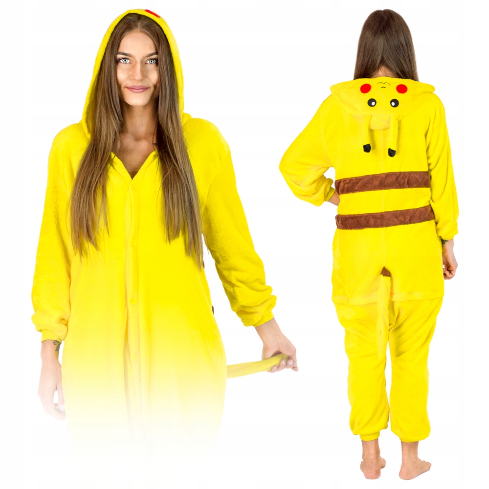 KIGURUMI ONESIE TEPLÁKOVÁ SÚPRAVA PYŽAMO KOMBINÉZA PIKACHU M