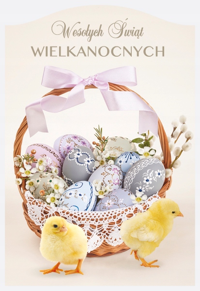 POCZTÓWKA KARTKA WIELKANOC WYCINANA ŚWIĘTA 9 SZT. Marka Pol-Mak