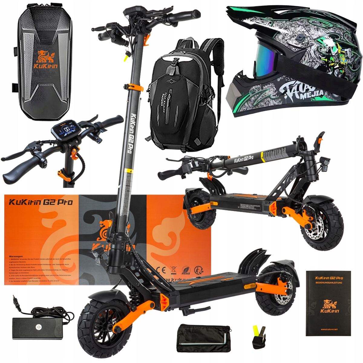 Pojazd Elektryczny KuKirin G2 Pro Abe 500w 48V 15.6AH 65KM 25KM/h +Dárek