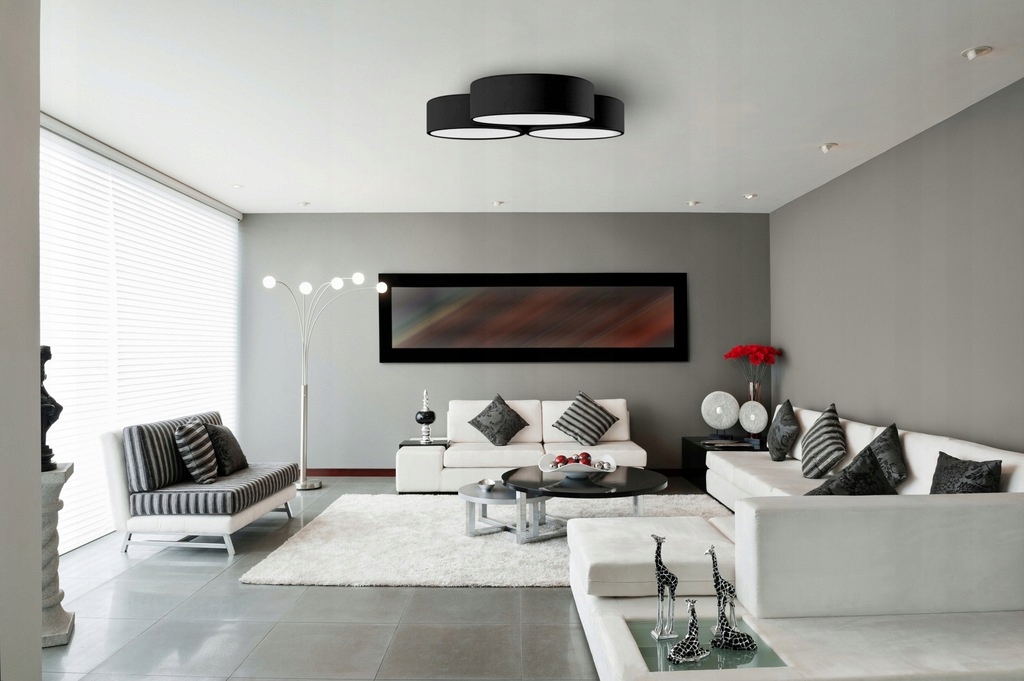 LAMPA SUFITOWA PLAFON POTRÓJNY ŻYRANDOL CZARNY E27 Marka TOOLIGHT