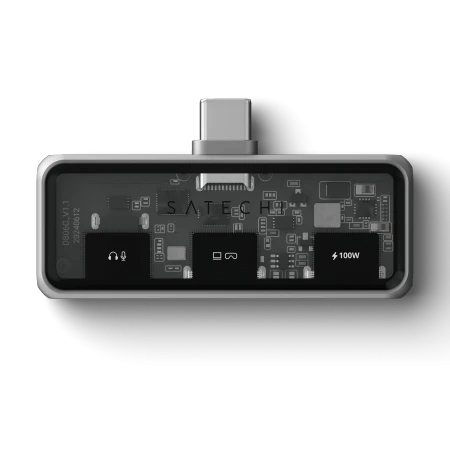 Satechi mobilní adaptér Usb-c 100W Pd 1x Usb-c, Dp 1.4 4K@60Hz, Audio jack