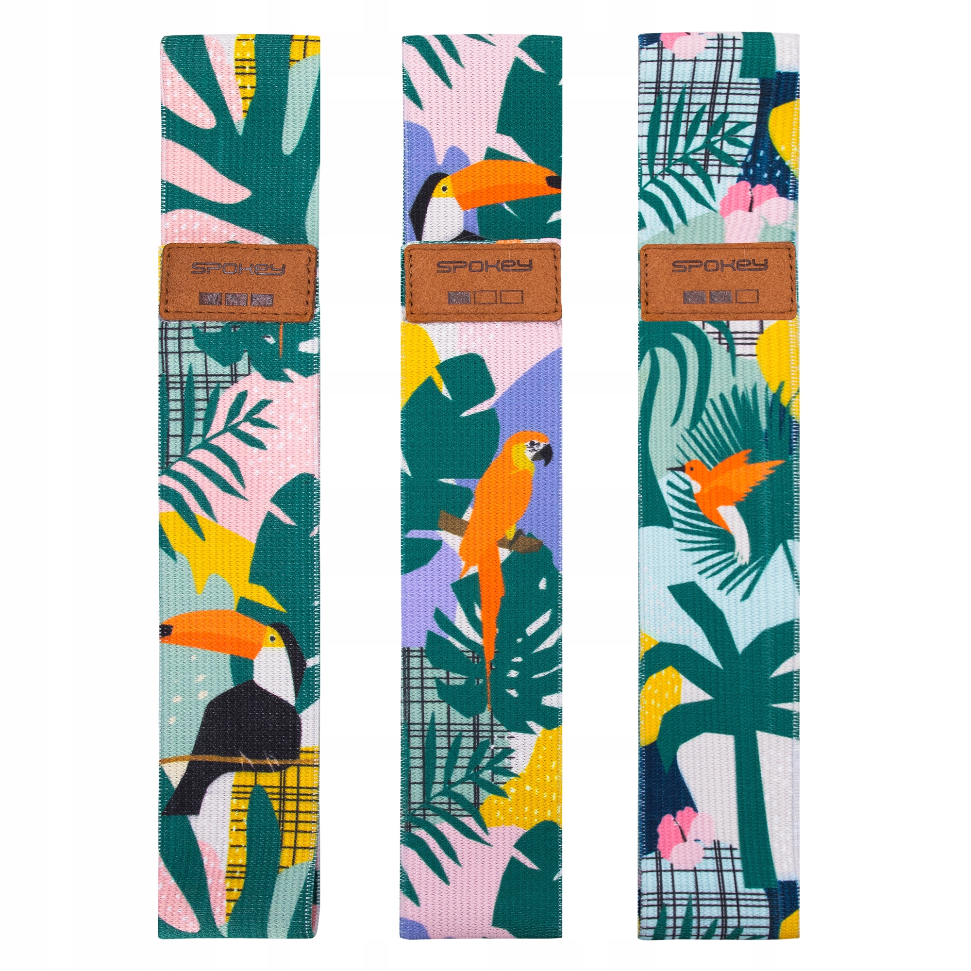 

Zestaw 3 gum treningowych Spokey Home Jungle band