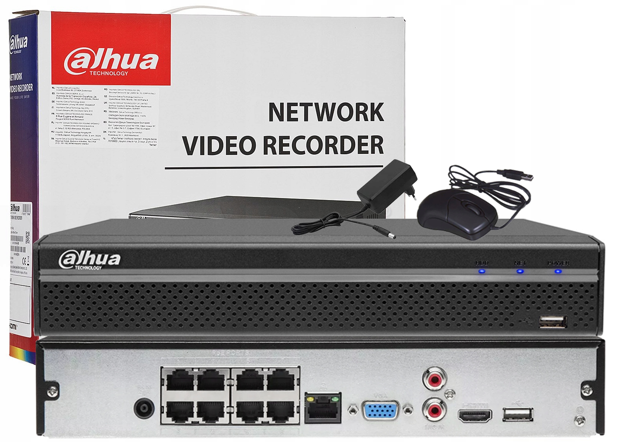 Ip Poe Rekordér Dahua NVR2108HS-8P-4KS3 8xPOE Do 12Mpx Pro Kamery