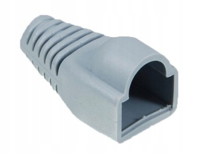 

Osłonka odgiętka wtyku 8p8c RJ45 szara 10szt.