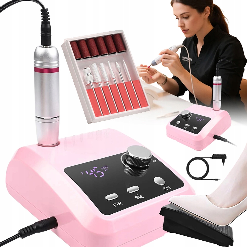 Elektrický Pilník Na Nehty Profesionální S Pedálem A Led Displejem