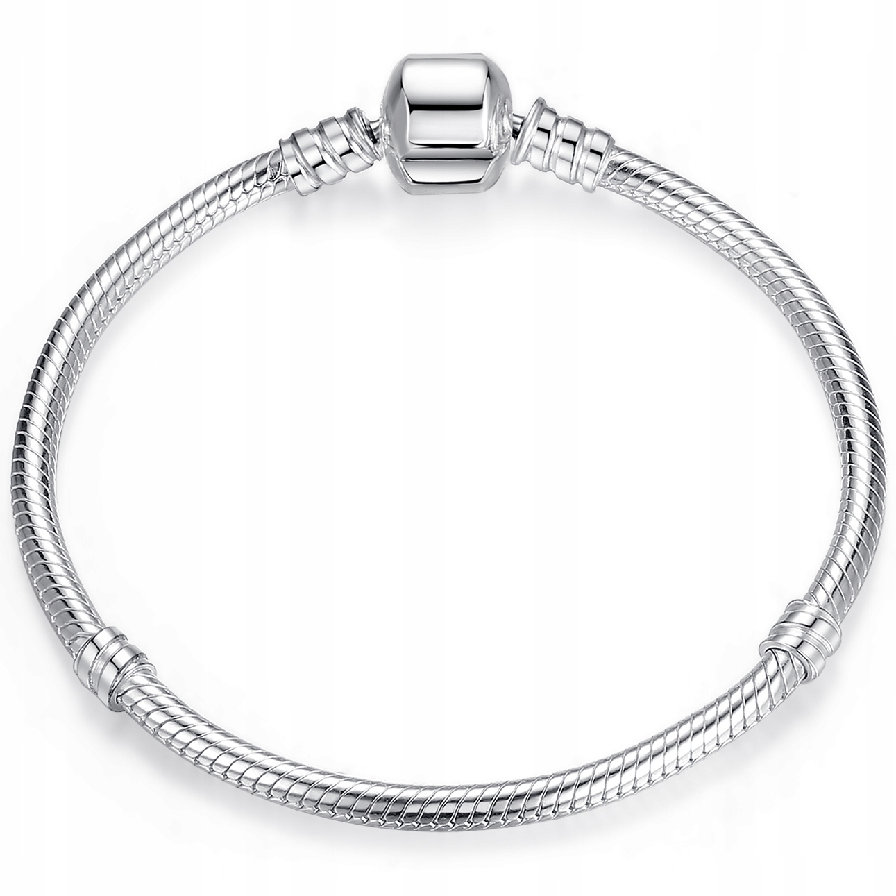Modulární náramek pro Charms beads stříbro pr 925 5 mm stříbrný