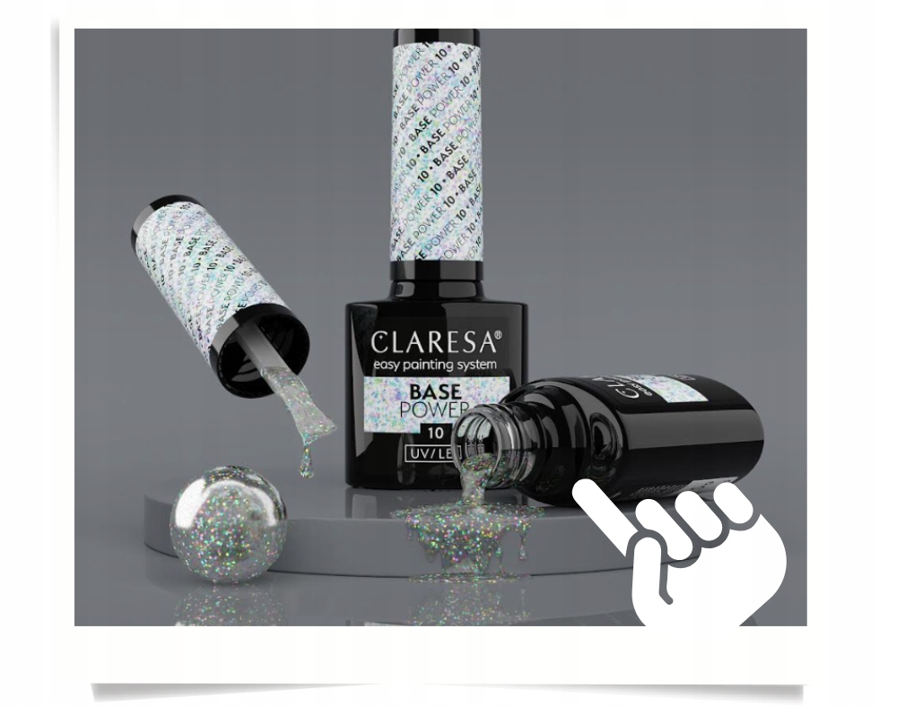 CLARESA BAZA POWER BASE BEZKWASOWA 10 z PŁATKAMI OPALIZUJĄCEJ FOLII Kod producenta 5903819824216