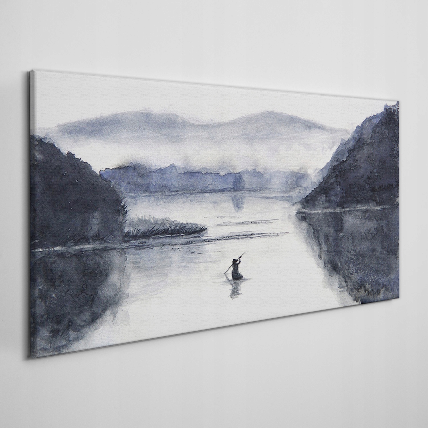 

Foto-obraz na płótnie Akwarela łódź rybak 120x60