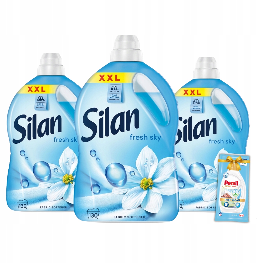 Levně Aviváž Silan Fresh Sky 390 tekutá aviváž 2,86 l x 3 Dárek