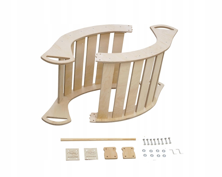 Bujak Montessori drewniany z poduszką dla dzieci duży Składany Solidny PL Szerokość produktu 46 cm