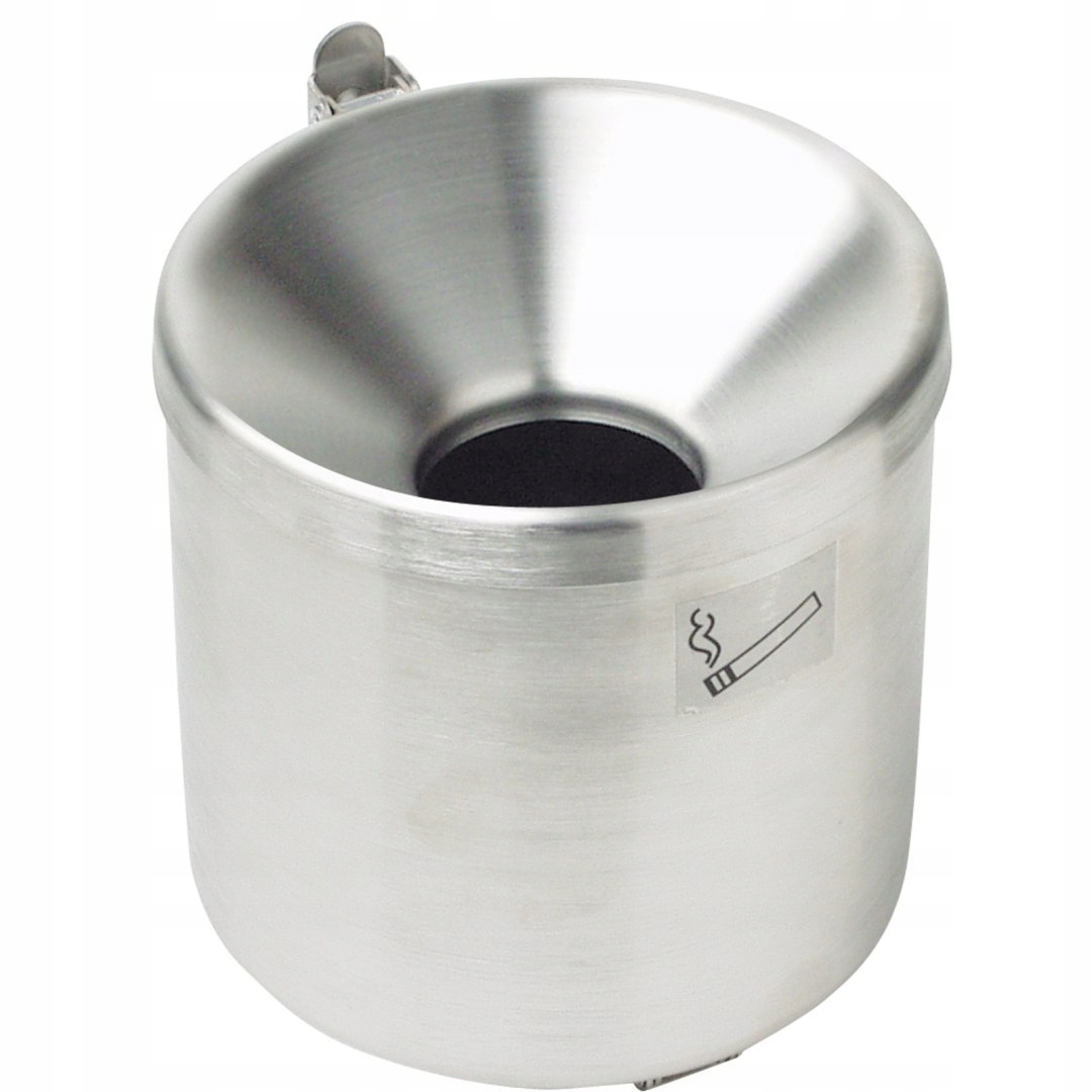 Popelník do interiéru i exteriéru z nerezové oceli, průměr 9 Cm