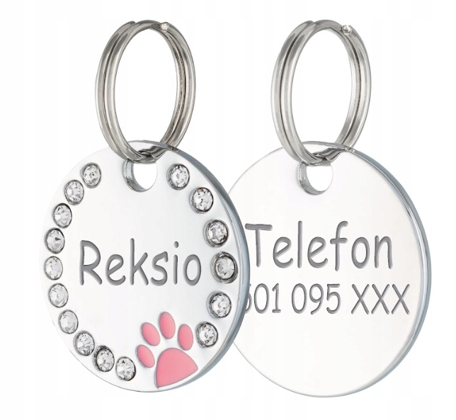 

Identyfikator Adresówka Pies Kot Grawer Laserowy