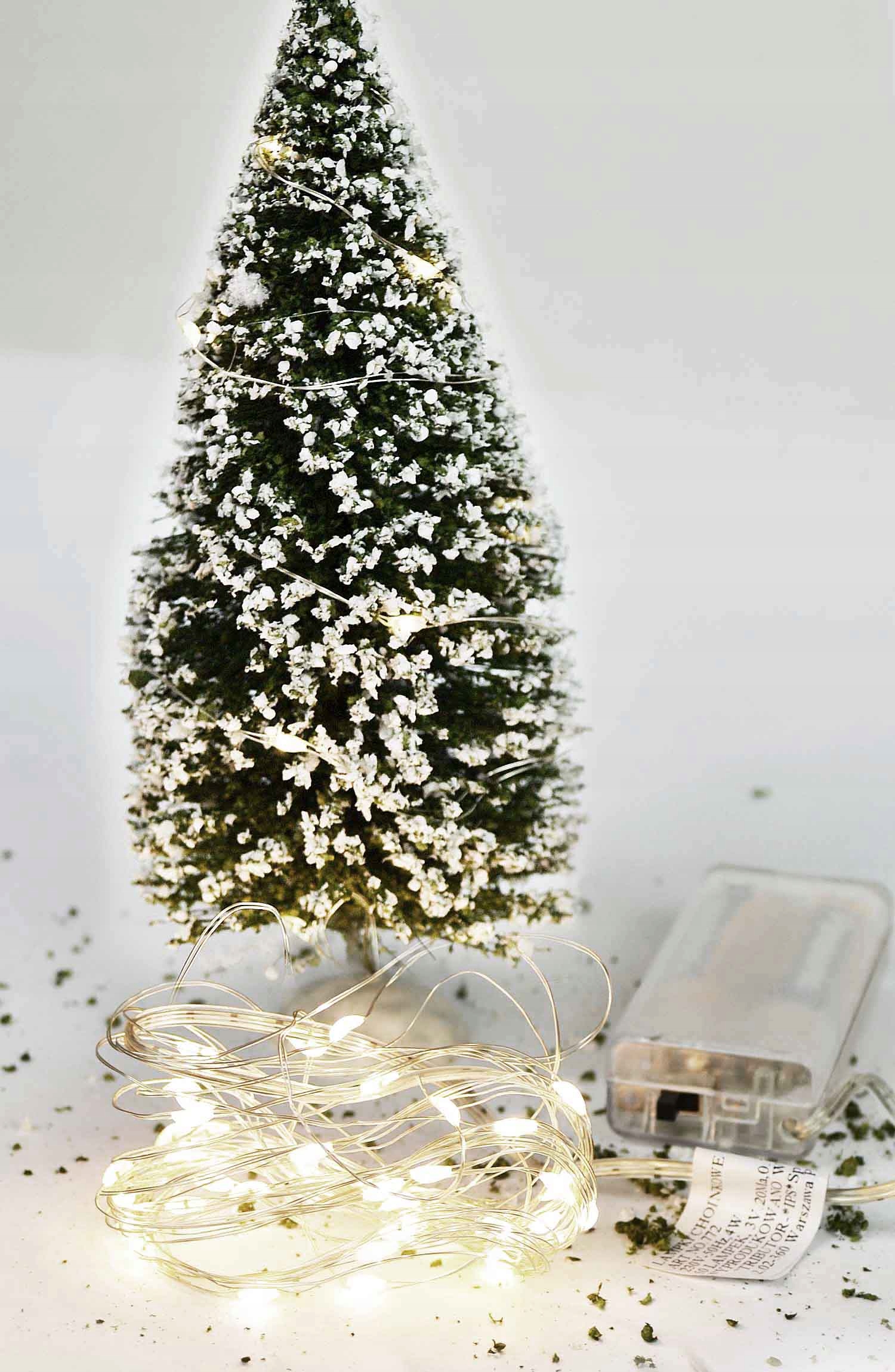 

Lampki ChoinkoweLED 20 Drucik Zimny Biały Bateria