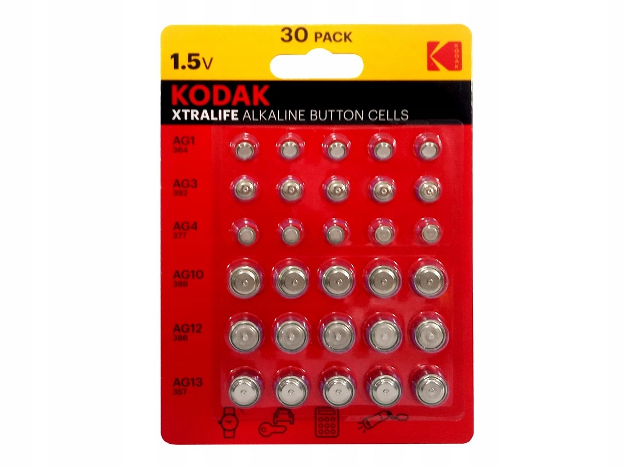 

Baterie Kodak AG1, AG3, AG4, AG10, AG12, AG13