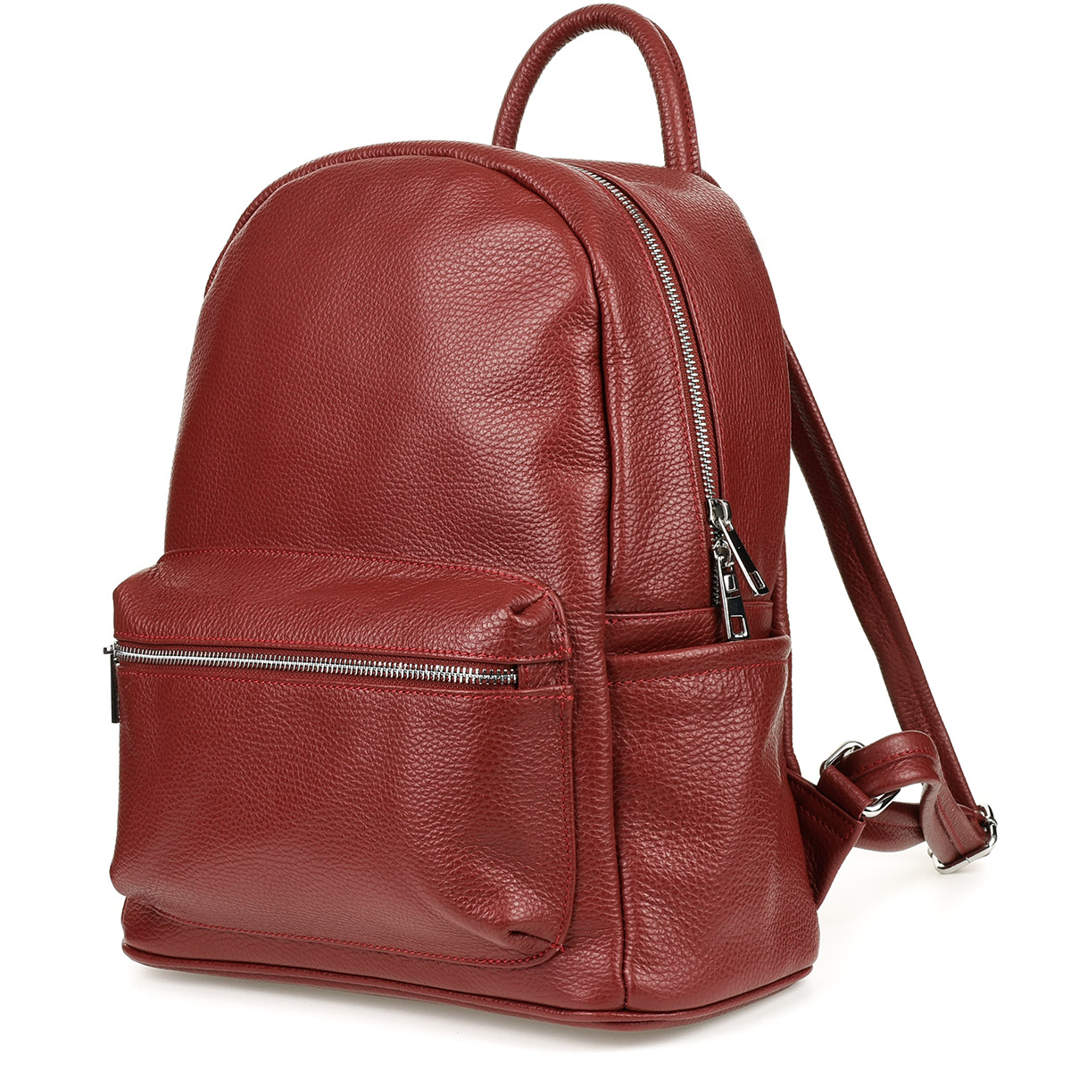 Batoh velký městský italský prostorný, pevná prémiová kůže